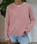 Long Slv Striped Tee