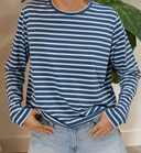 Long Slv Striped Tee