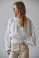 Woven Embroidered Blouse