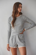 Knit Pointelle Long Sleeve