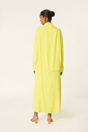 High Neck Maxi Dress with Scarf Detail – Viscose Blend Dress