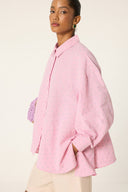 Oversized Cotton Speckled Button Down