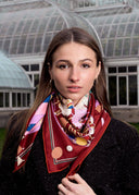 "Pop Pony" Silk Twill Large Scarf