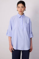 Pinstriped Cuffed Shirt