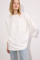 Oversized Knit Tunic with Pocket