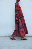 Tribal Shirt Maxi Dress