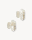 Twin Heirloom Claws in White Shell