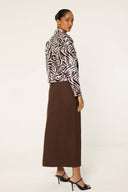Zebra Print Satin Jacket