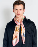 "Neon Tigers" Large Silk Scarf