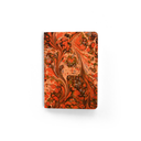 Vintage Marbled Pocket Notebook - Red and Brown Pattern