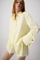 Wide Cuff Poplin Shirt