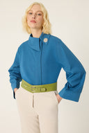 Statement Collar Tunic Shirt