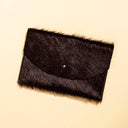 Hide Envelope Pouch - Black Hair