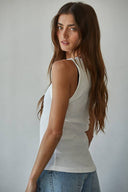 Ribbed Round Neck Tank