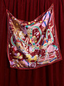 "Pop Pony" Silk Twill Large Scarf