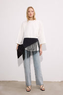 Oversized Knit Tunic with Pocket