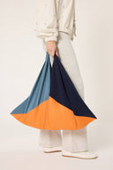 Color Block Tote Bag