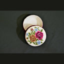 Petit Point Keepsake Box Hand Stitch Needlepoint
