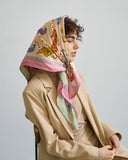 "Neon Tigers" Large Silk Scarf