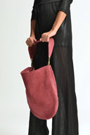 Suede Hobo Bag