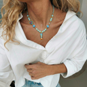 Beaded Fish Charm Summer Necklace