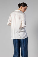 Boyfriend Silk Utility Shirt