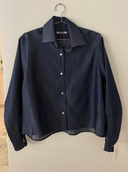 Andrea Denim Top w/ Silk Lining