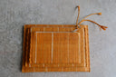 Amelia Pinstripe Straw Clutches