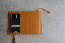 Amelia Pinstripe Straw Clutches