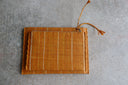 Amelia Pinstripe Straw Clutches