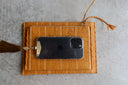 Amelia Pinstripe Straw Clutches