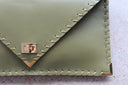 Symmetria Leather Clutch