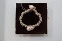 Italian Silk Cord w/ Pinkish Pearl Bracelet