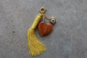 Yellow Tassel Bag Charm