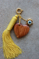 Yellow Tassel Bag Charm