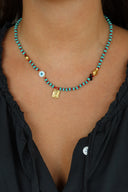 Turq Protection Beaded Necklace