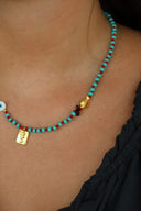 Turq Protection Beaded Necklace