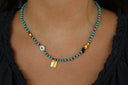 Turq Protection Beaded Necklace