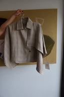 Coni Plaid Poplin Cape