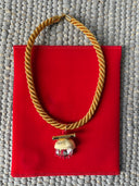 Gold Cord with Fishnet Crystal
