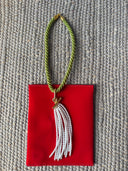 Green Cord with Pearl Tassel