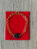 Chain Necklace with Coffee Bean