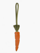 Leather Carrot Charm