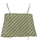 The Bitsy Tank in Green Stripe Taffeta