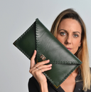 Symmetria Leather Clutch