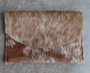 Hide Envelope Pouch - Camel Speckled