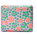 Vintage Floral Medium Pouch - Purple