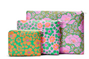 Vintage Floral Medium Pouch - Purple