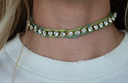 Italian Zirconia Tie on Necklace