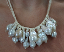 Italian Pearl Cluster Necklace